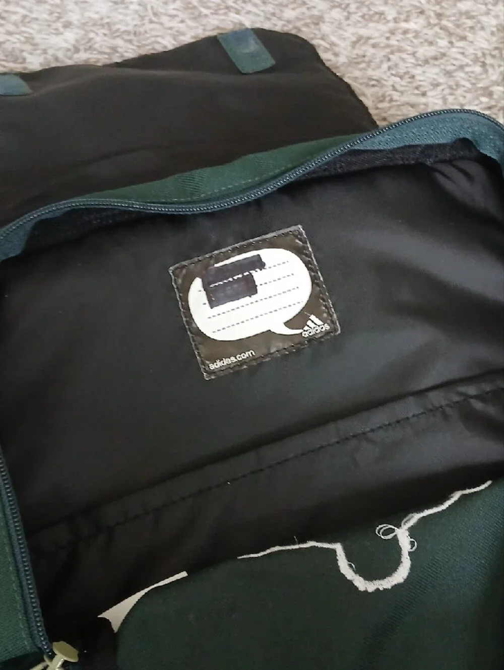 Adidas Marvel Boy's Green Backpack with Superhero Silhouette Small